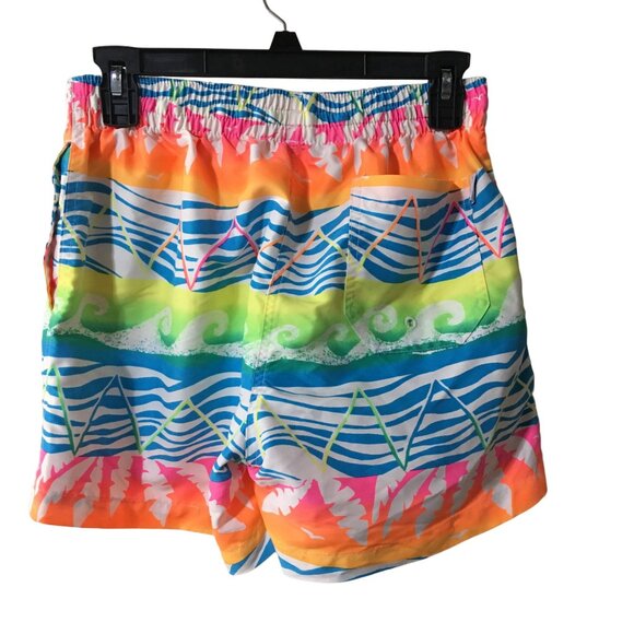 CHUBBIES NEON WAVES BRIGHT SWIM TRUNKS MENS MEDIUM - Picture 2 of 5